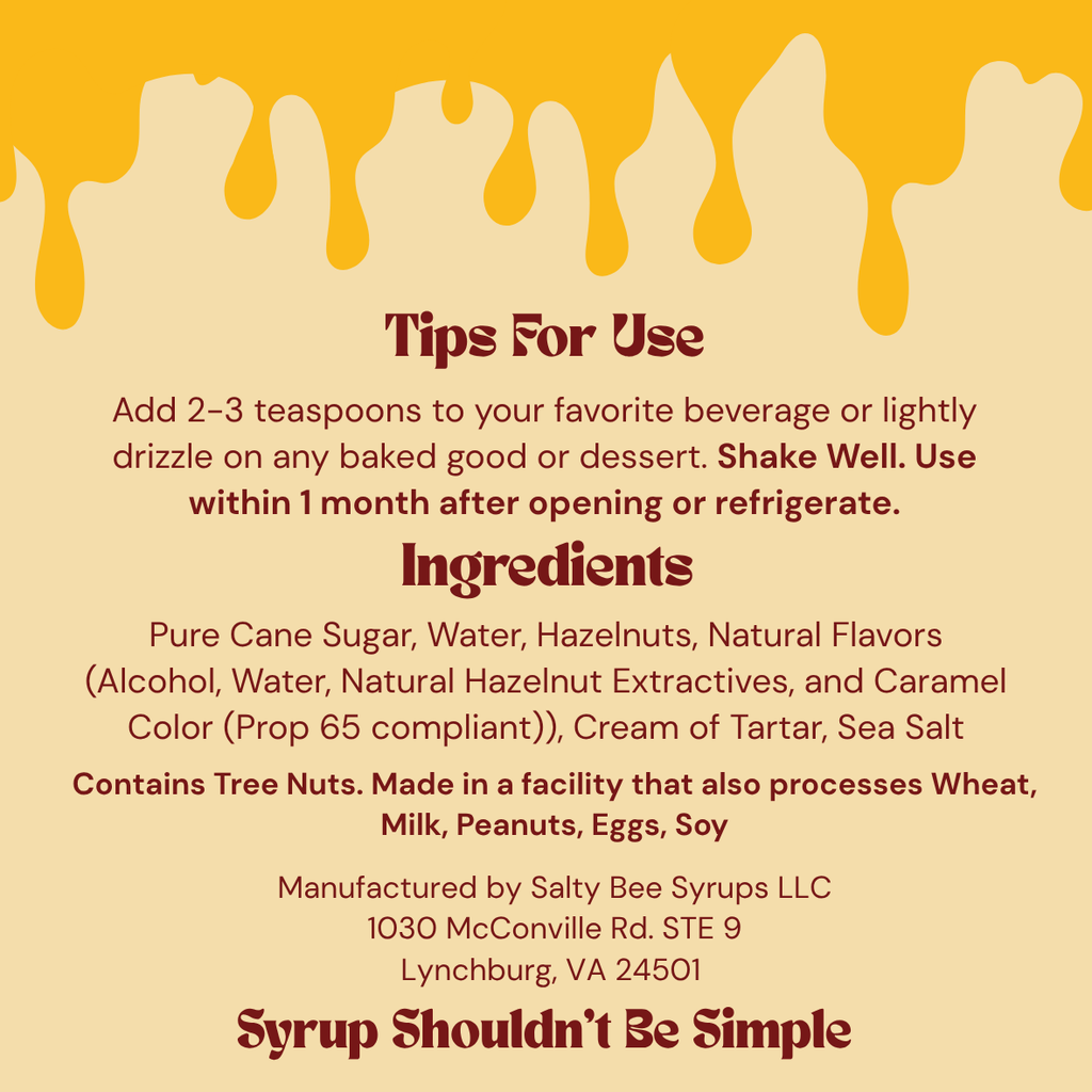 Hazelnut Syrup