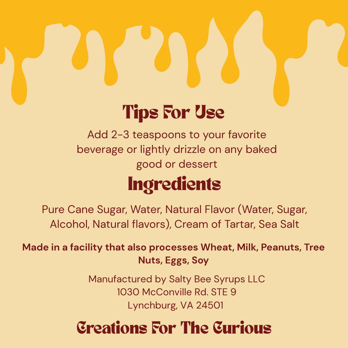 Sea Salt Caramel Syrup