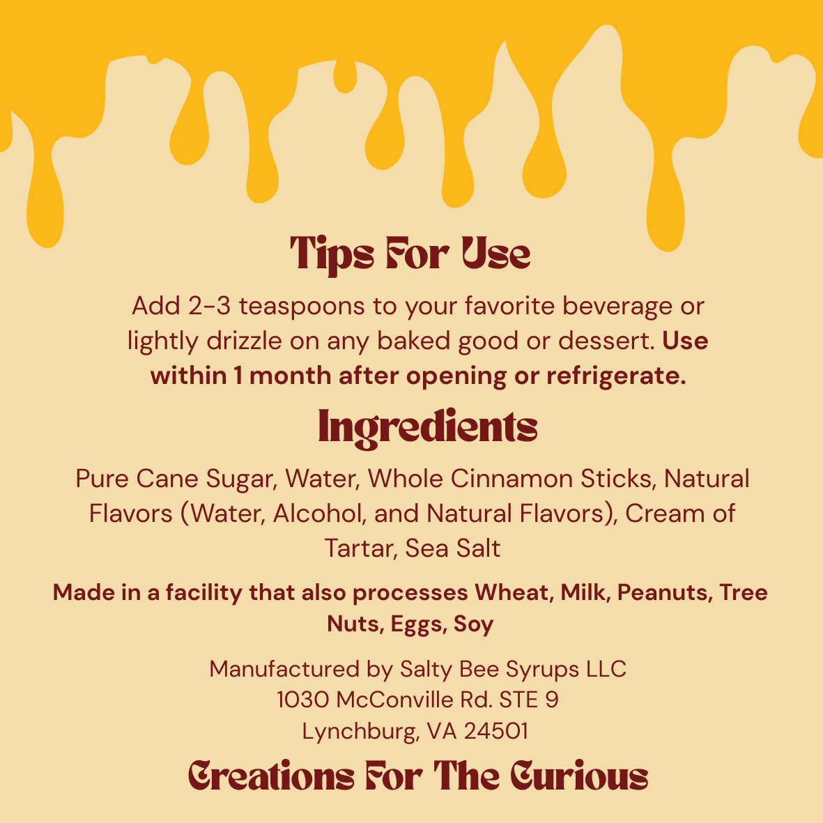 Spiced Toffee Syrup