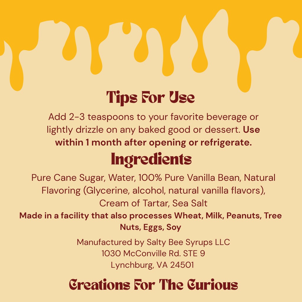Vanilla Bean Syrup